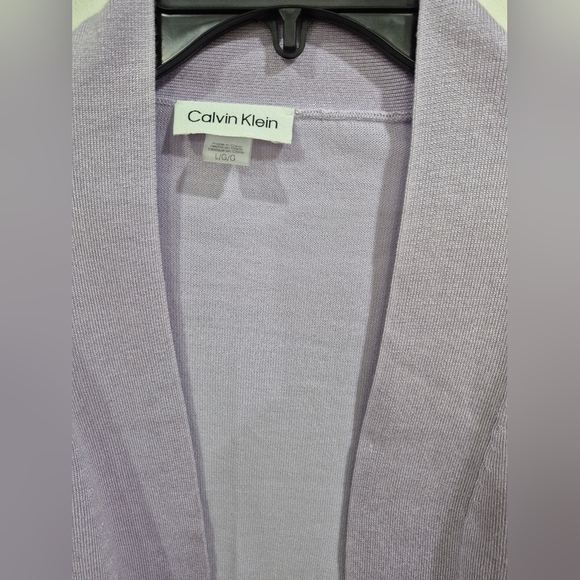 Calvin Klein Lilac Open-Front Cardigan NWT - Picture 3 of 7